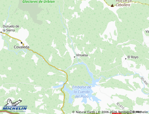 MICHELIN-Landkarte Vinuesa - ViaMichelin