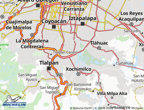 Mapa MICHELIN Villa Coapa - ViaMichelin