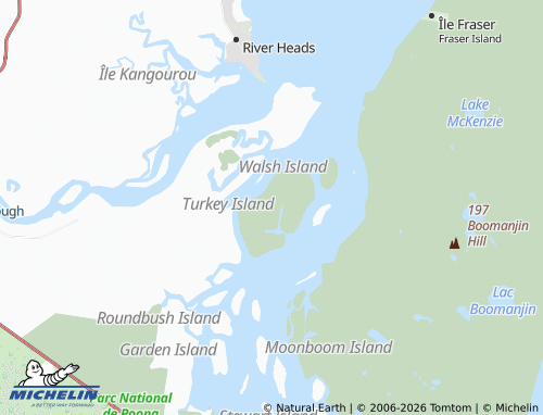Mapa MICHELIN Great Sandy Strait - ViaMichelin