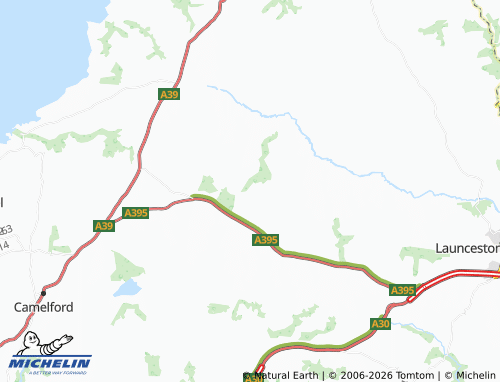 MICHELIN Treneglos map - ViaMichelin