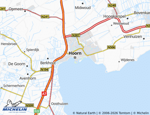 Mapa MICHELIN Hoorn - ViaMichelin