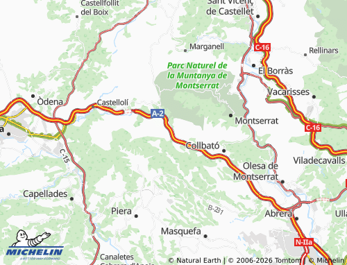 MICHELIN El Bruc map - ViaMichelin