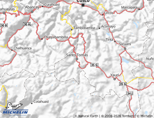 Kaart MICHELIN Chumbivilcas - ViaMichelin