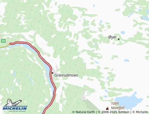 MICHELIN Lisætra map - ViaMichelin