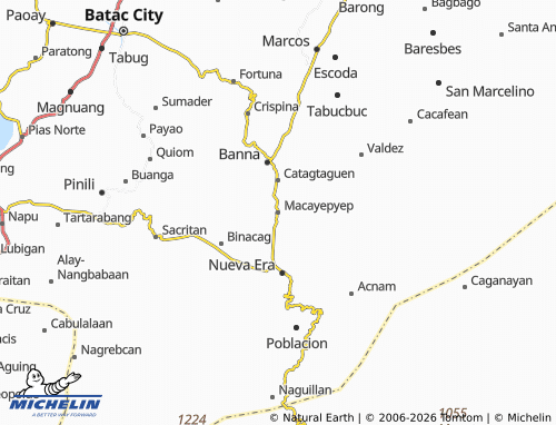 MICHELIN Macayepyep map - ViaMichelin