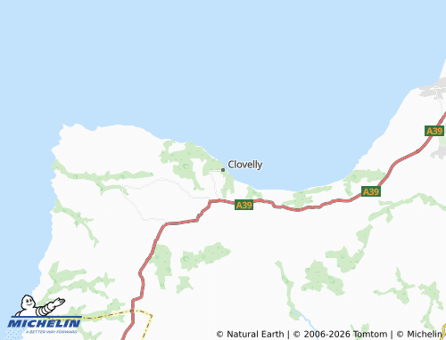 Mappa MICHELIN Clovelly - ViaMichelin