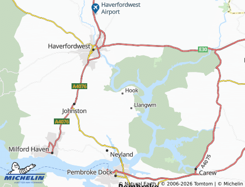 Mappa MICHELIN Hook - ViaMichelin