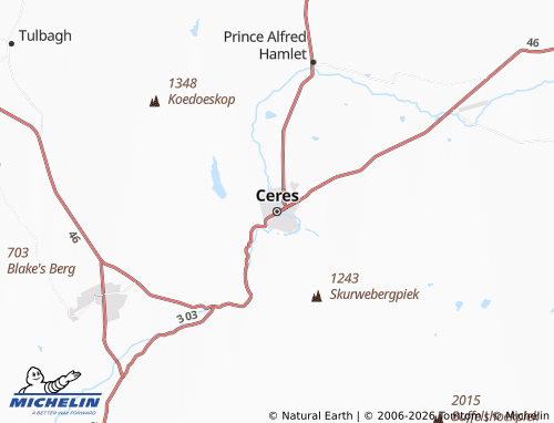 Carte MICHELIN Ceres - ViaMichelin