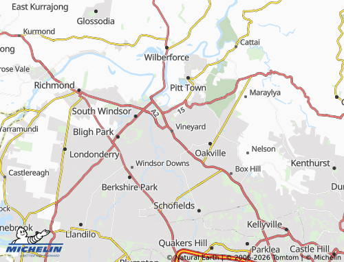 Mapa MICHELIN Vineyard - ViaMichelin