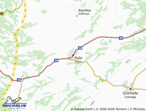 Carte MICHELIN Kula - ViaMichelin
