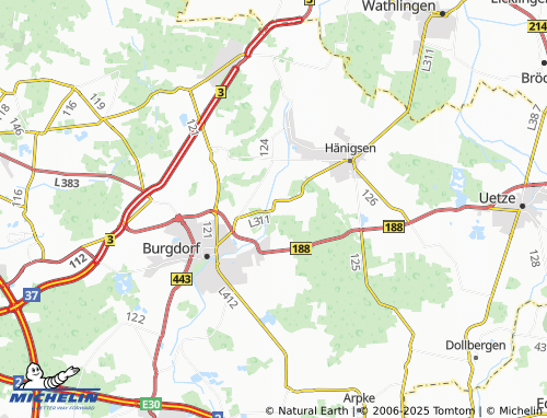 MICHELIN Dachtmissen map - ViaMichelin