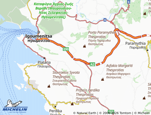 MICHELIN Vasilikos map - ViaMichelin