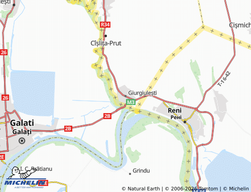 Mappa MICHELIN Giurgiulești - ViaMichelin