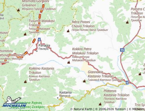 MICHELIN Trygona map - ViaMichelin