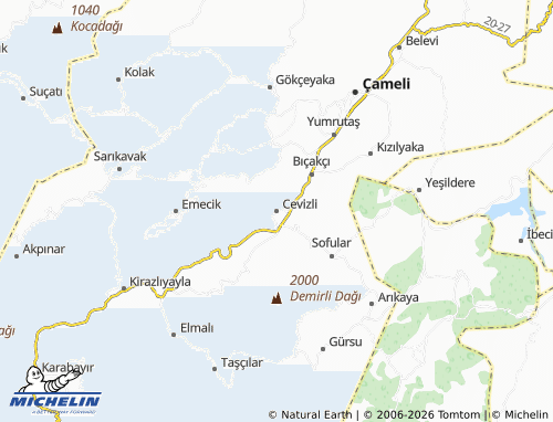 Kaart MICHELIN Cevizli - ViaMichelin