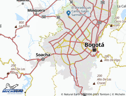MICHELIN Timiza B map - ViaMichelin