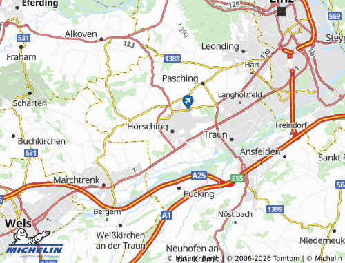 Mapa MICHELIN Hörsching - ViaMichelin