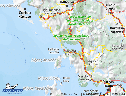 Carte MICHELIN Preveza - ViaMichelin