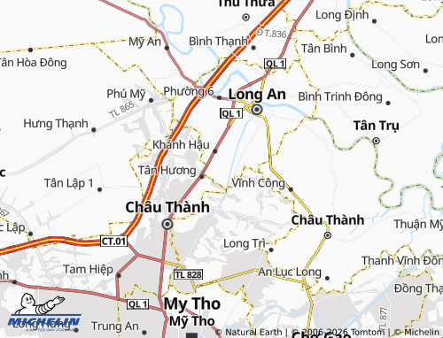 MICHELIN Tân Khánh map - ViaMichelin