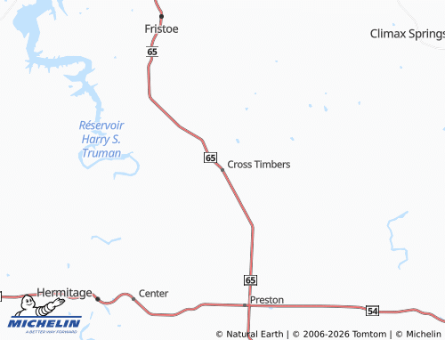Mapa MICHELIN Cross Timbers - ViaMichelin