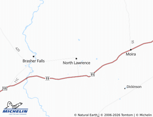 Mapa MICHELIN North Lawrence - ViaMichelin
