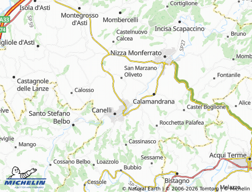 Mappa MICHELIN Castellero - ViaMichelin