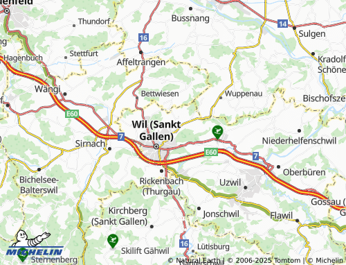 MICHELIN Rossrüti map - ViaMichelin