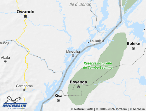 MICHELIN Mossaka map - ViaMichelin