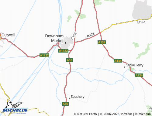 Carte MICHELIN Ryston - ViaMichelin