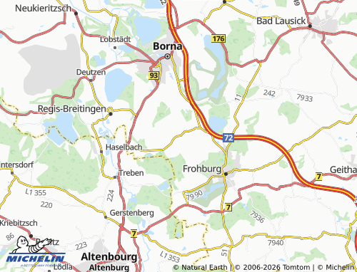 Carte MICHELIN Wyhratal - ViaMichelin