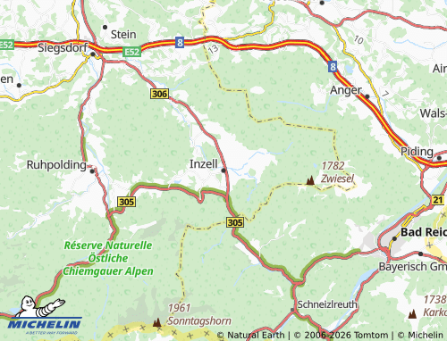 Mappa MICHELIN Inzell - ViaMichelin