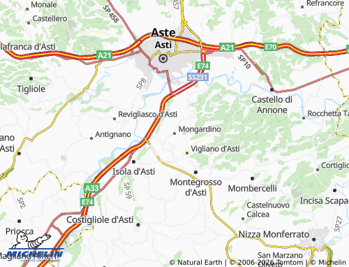 Mapa MICHELIN Mongardino - ViaMichelin