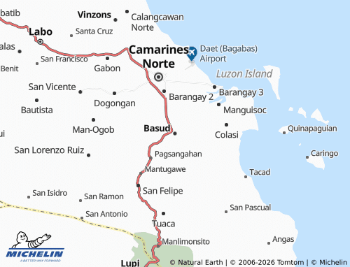MICHELIN Basud map - ViaMichelin
