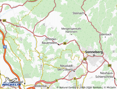 Mapa MICHELIN Effelder-Rauenstein - ViaMichelin