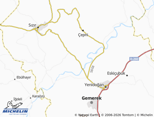 MICHELIN Burhan map - ViaMichelin