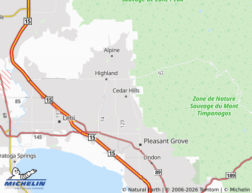 Mapa MICHELIN Cedar Hills - ViaMichelin