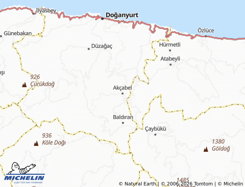 Mappa MICHELIN Akçabel - ViaMichelin