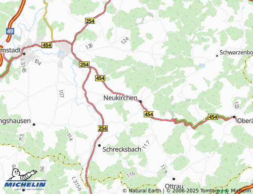 MICHELIN Rückershausen map - ViaMichelin