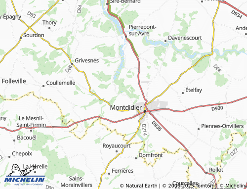 Carte MICHELIN Courtemanche - ViaMichelin