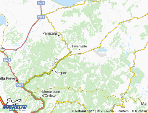 MICHELIN-Landkarte Macereto Basso - ViaMichelin