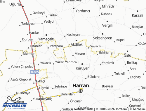 MICHELIN Minare map - ViaMichelin