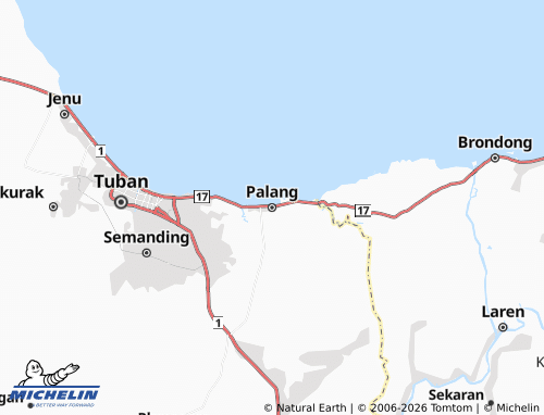 MICHELIN Palang map - ViaMichelin