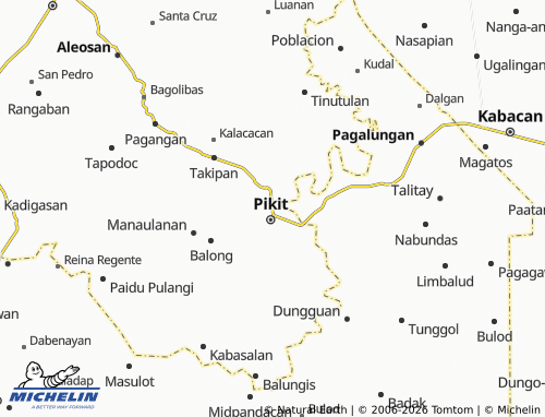 MICHELIN Fort Pikit map - ViaMichelin