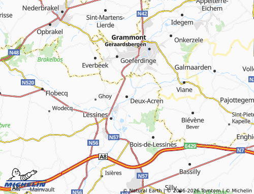 Mappa MICHELIN Deux-Acren - ViaMichelin