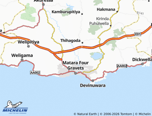 Mappa MICHELIN Nadugala 1 - ViaMichelin