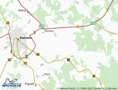MICHELIN Raudvere map - ViaMichelin