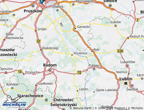 Kaart MICHELIN Radom (District) - ViaMichelin