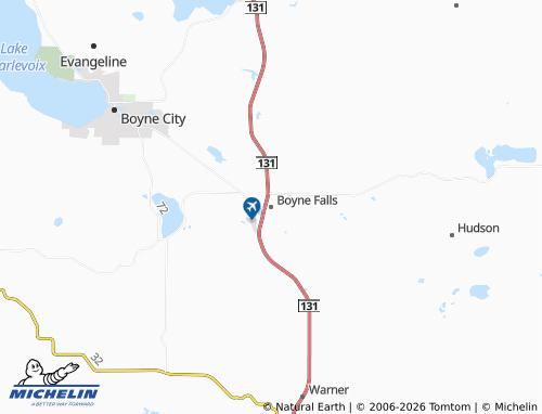 Mappa MICHELIN Boyne Falls - ViaMichelin