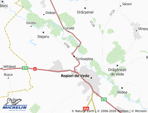 MICHELIN Scrioaștea map - ViaMichelin