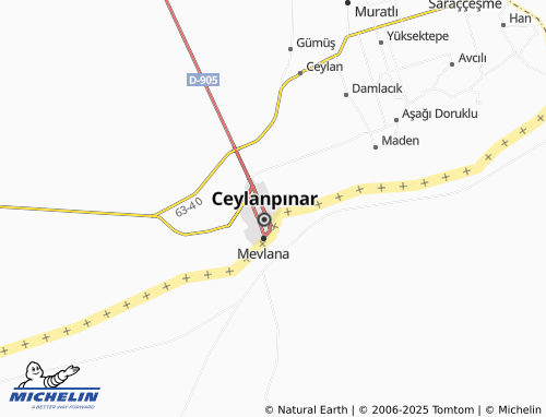 MICHELIN Cumhuriyet map - ViaMichelin